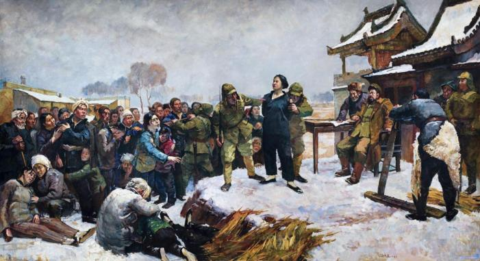 1957年冯法祀油画《刘胡兰就义》（右）.png